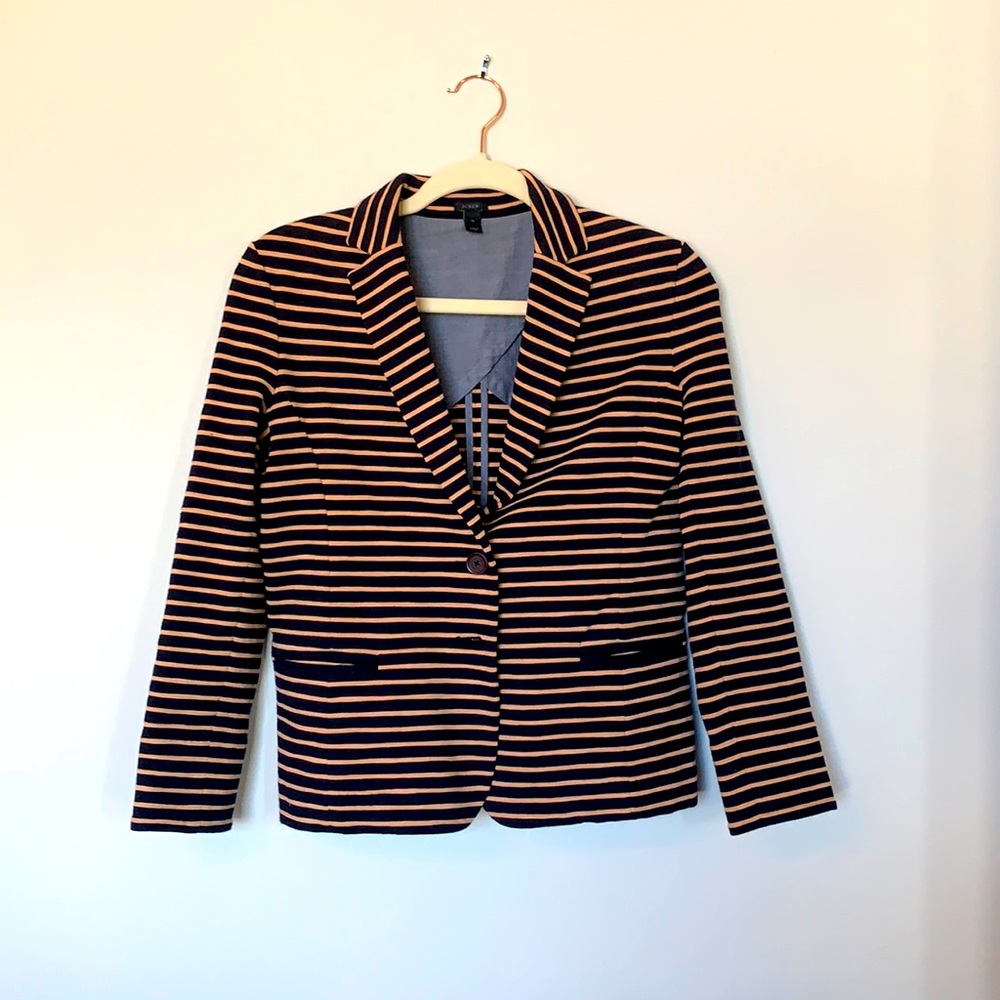 J. Crew Cropped Cotton Blazer